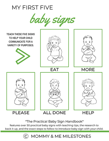 Baby Sign Resources | Mommy &amp; Me Milestones